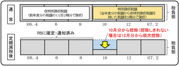 年金特徴の定額減税