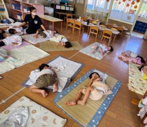 運動会の練習の後は4