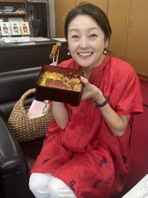 うなぎを喜んでいただいた徳永さん