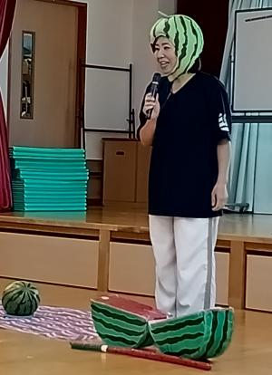 すいかわりはじまります