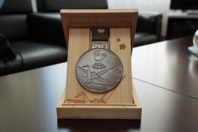 銀メダルの写真