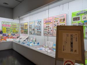 町内の学校の図書館教育の取組展示