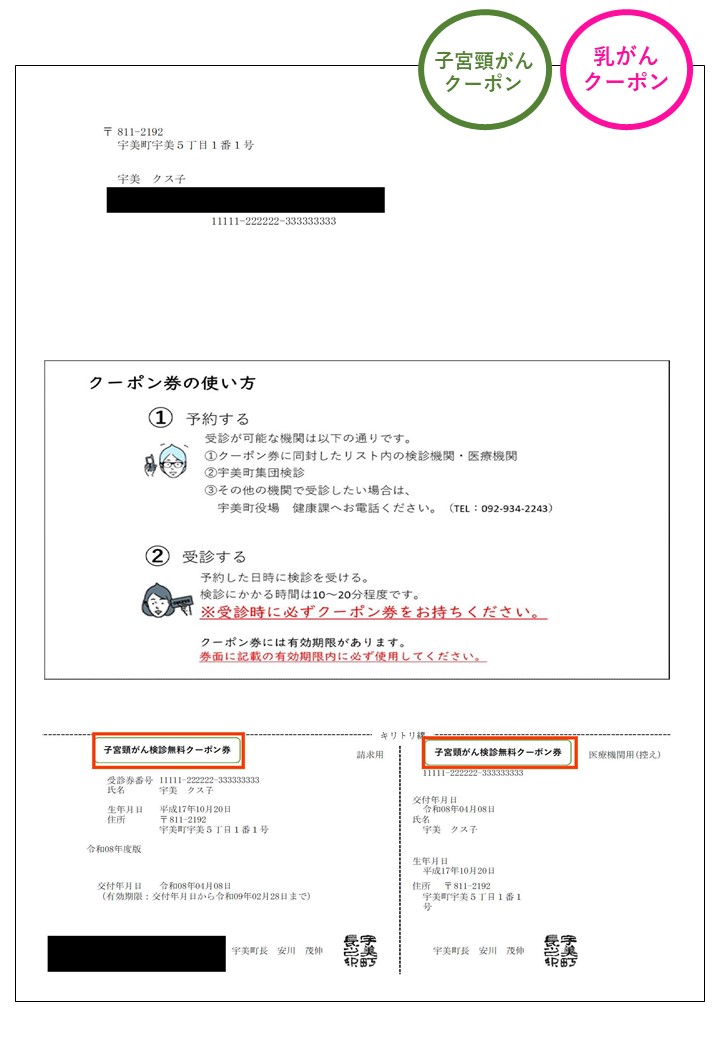 クーポン券データ