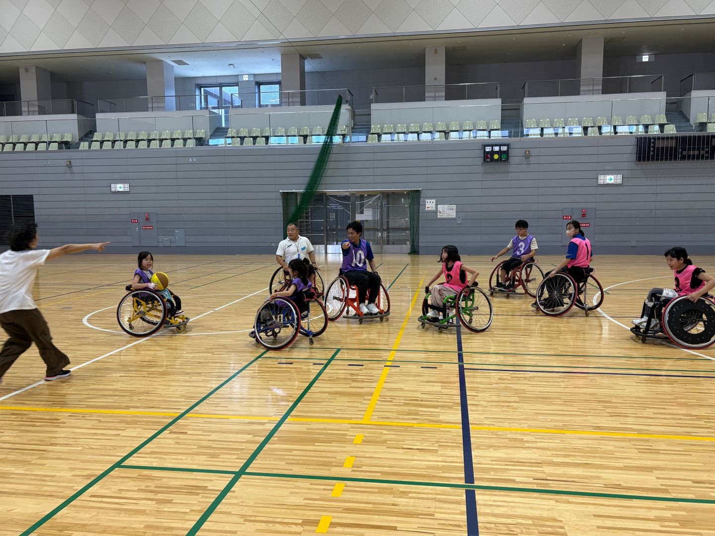 車いすスポーツ教室の様子