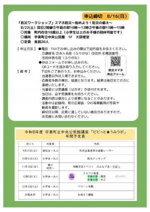 防災ワークショップ　ちらし裏