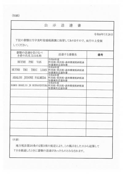 送達書