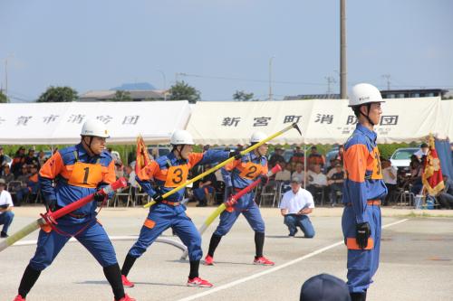 自動車ポンプの部　宇美町消防団　第５分団