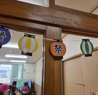 「祭」入り口の飾り